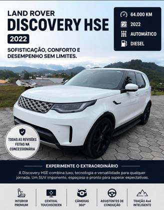 LAND ROVER DISCOVERY 3.0 D300 TURBO DIESEL HSE AUTOMÁTICO LAND ROVER DISCOVERY 3.0 D300 TURBO DIESEL HSE AUTOMÁTICO